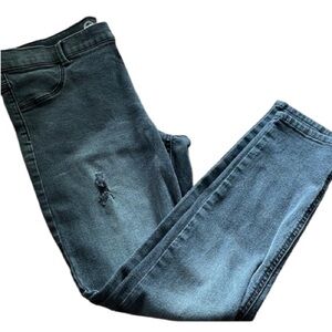 Girl 14/16 Plus Distressed Jeggings